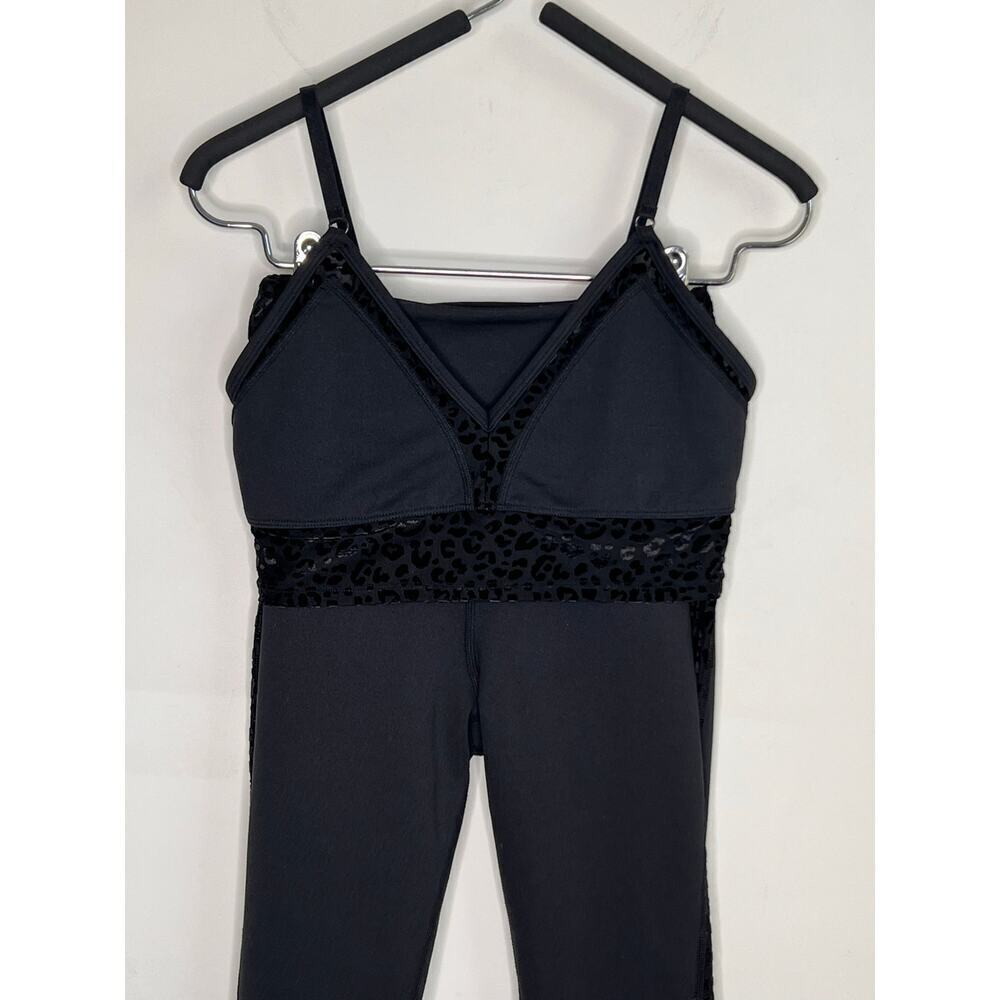 Good American Burnout Leopard Illusion Bra & Corset Mesh Leggings Set Size 2/M - Picture 5 of 14